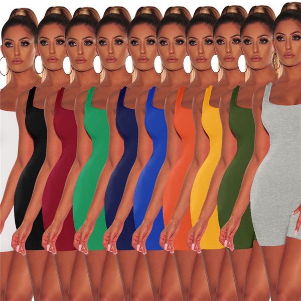 

womens backless jumpsuits solid color skinny sleeveless summer rompers fashion casual ladies  clothing, Black;white