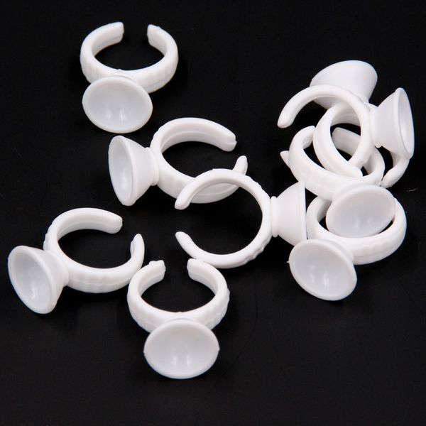 

disposable 100pcs tattoo ink rings cups s/m/l permanent makeup pigment holder eyebrow eyelash extension glue divider container