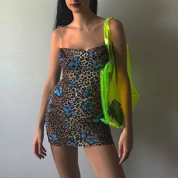 

casual dresses 2021 summer women dress bodycon party mini sleeveless backless girls lady bandage clubwear top, Black;gray