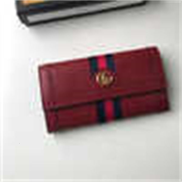 

long key brand long chain designer holders luxury wallet leather 523153 wallets the wallet pouches latest card ophidia clip, Black;red