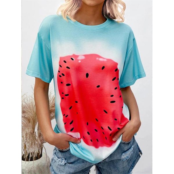 

women's t-shirt blue printing oversized woman tshirts o neck streetwear high street casual harajuku japanese fashion 2021 summer plus, White