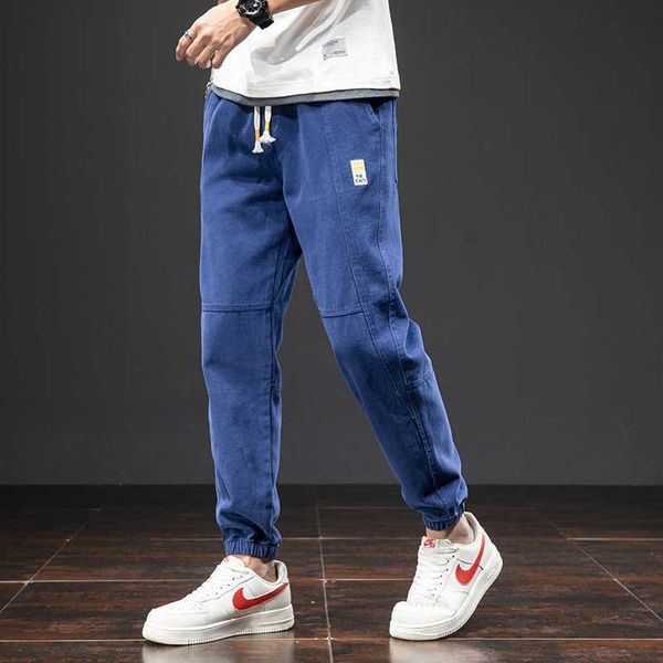 

men's pants plus size summer men jogger streetwear ankle-length casual baggy sweatpants male harem trousers 6xl 7xl 8xl vel8, Black