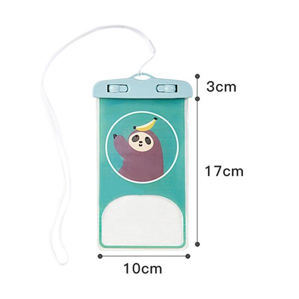 

cell phone pouches cartoon print waterproof mobile bag universal case under water full protection cover swim