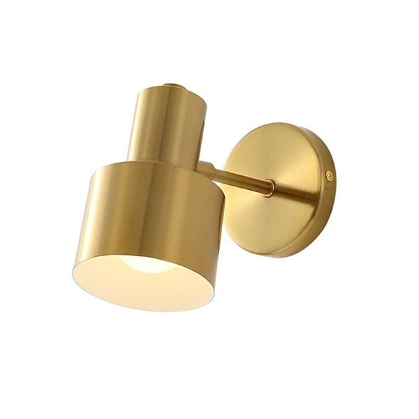 

wall lamp led light adjustable direction mirror bathroom golden stair bedroom iron