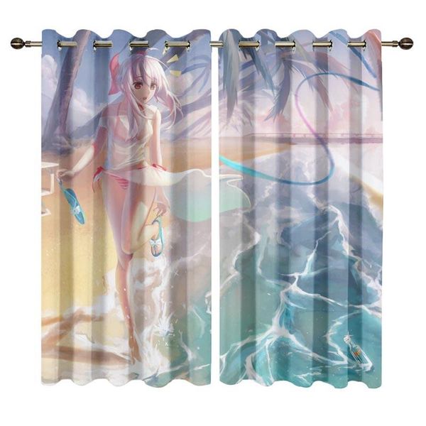 

curtain & drapes anime blackout for living room bedroom seraph of the end manga curtains window treatment cortinas