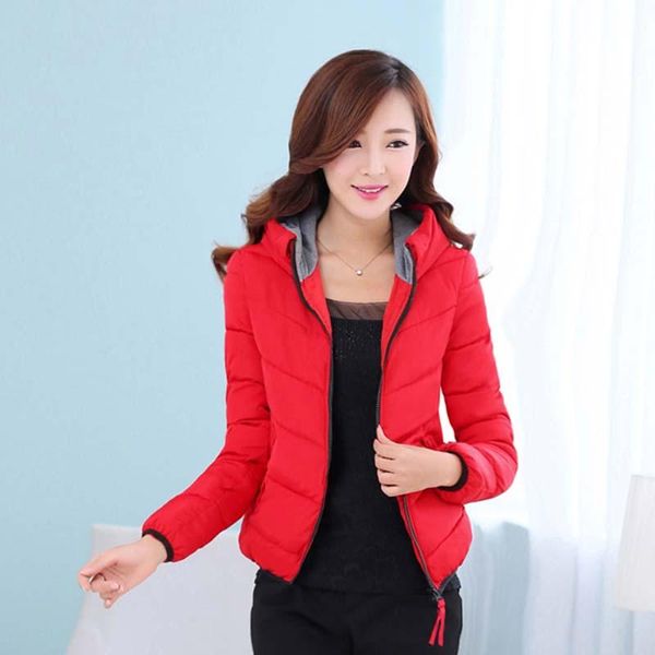 

women's trench coats 2021 ladies fashion coat winter jacket women outerwear short wadded female padded parka overcoat ko162, Tan;black