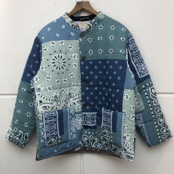 

2021 new heavy fabric kapital er jacket parkas women button coats outerwear clothes winter coat men a2ce, Black