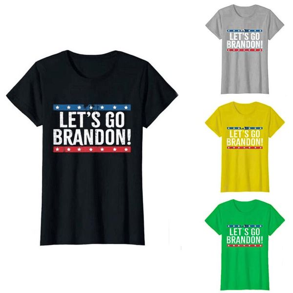 

women's t-shirt 100% cotton lets go brandon let's funny men vintage men's novelty oversized women casual tee, White