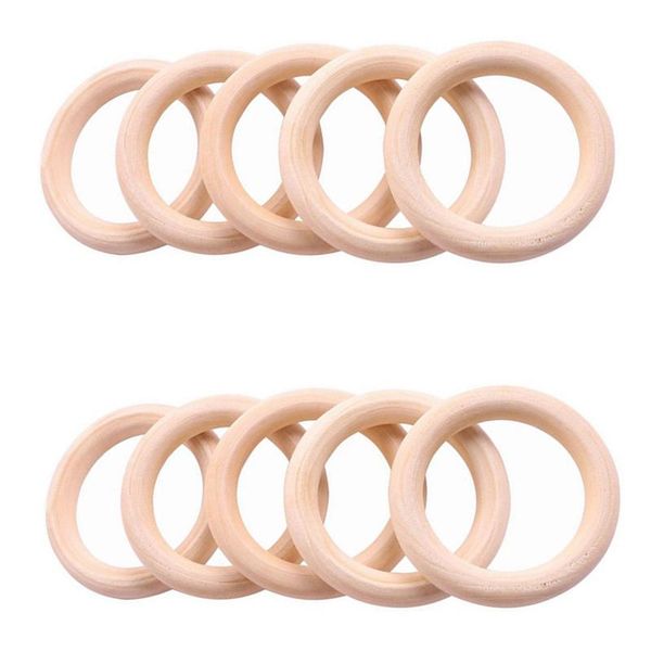 

other home decor 10x wooden ring for crafting diy craft jewelry making, 90mm & 45mm