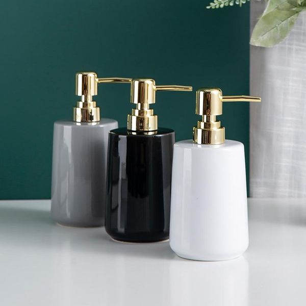 

storage bottles & jars 400ml ceramic hand sanitizer bottle bathroom products el kitchen press emulsion shampoo shower gel