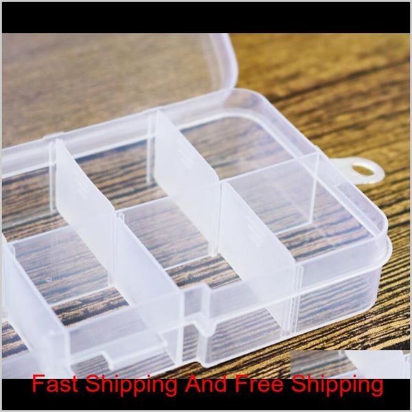 

adjustable 10 compartment plastic clear storage box for jewelry earring qylpip pthome