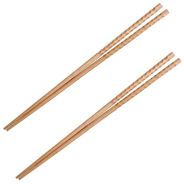 

chopsticks 2 pairs wooden cooking roasting extra long for pot noodles