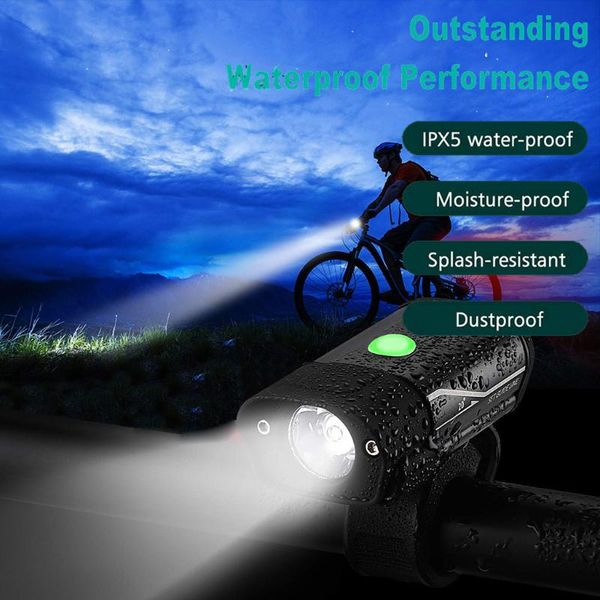 

bike lights usb rechargeable waterproof bicycle light cycling front
