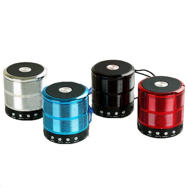 WS887 Speaker Bluetooth Metal Small Steel Cannon Portátil Mini Subwoofer Subwoofer