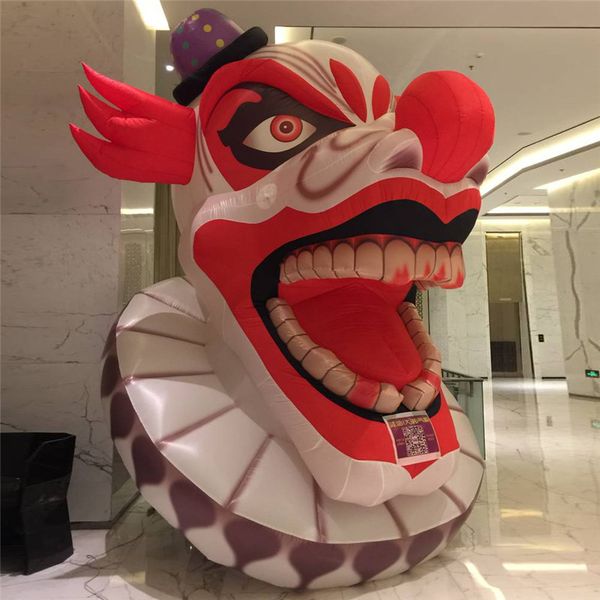 

newly design giant circus joker inflatable halloween evil clown model balloons for party festival decoration and advertising