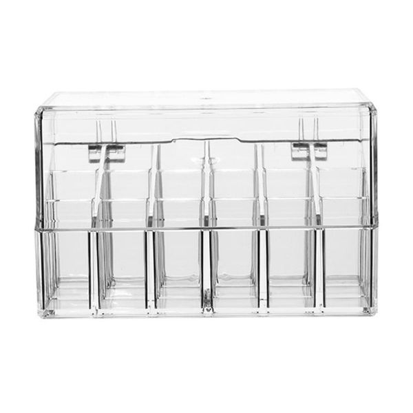

storage boxes & bins 1pc deskbox cosmetic case makeup lipstick (white)