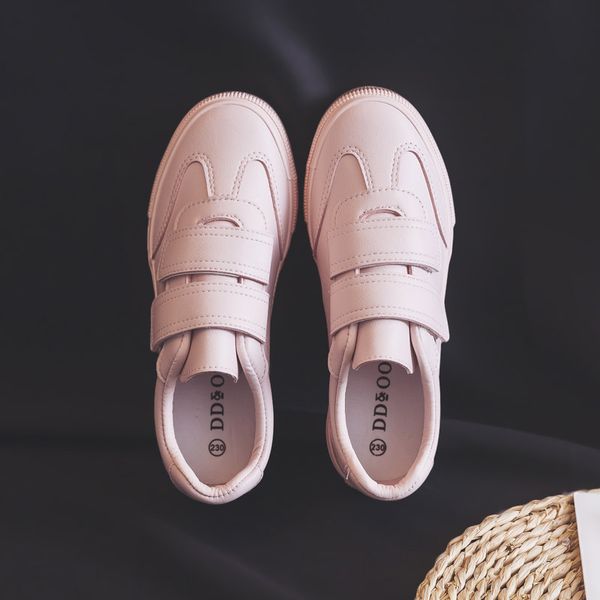 

women sneakers 2020 spring new fashion leather shoes women solid color flats female casual platform white shoes womens sneaker