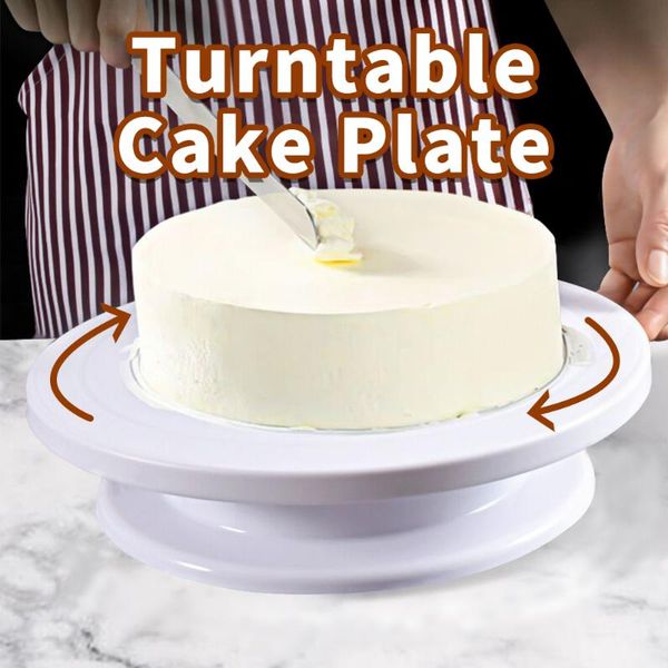 

meijuner turntable cake plate anti-skid round cake stand rotating table decorating pan diy baking tool kitchen gadgets