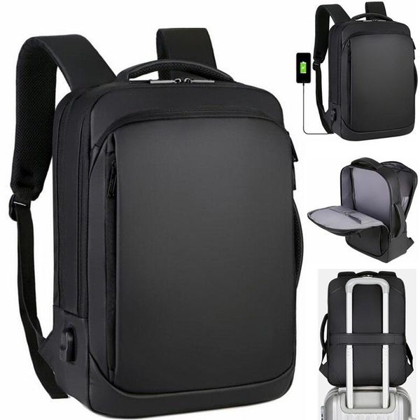 

duffel bags lapbackpack men's business notebook waterproof back pack usb charging bag travel bagpack anti theft