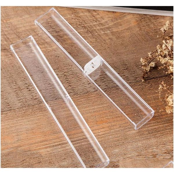 

new single plastic pen cases for crystal ballpoint pen office school supplies gift hold jllnab sinabag