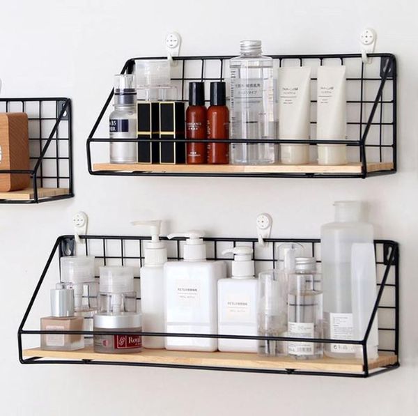 

hooks & rails wood *iron wall organizer kitchen storage supplies hung for home/bathroom/household articles