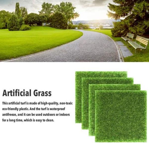 

decorative flowers & wreaths multiple pieces artificial grass outdoor garden landscape turf indoor lawn balcony synthetic mat for courtyard