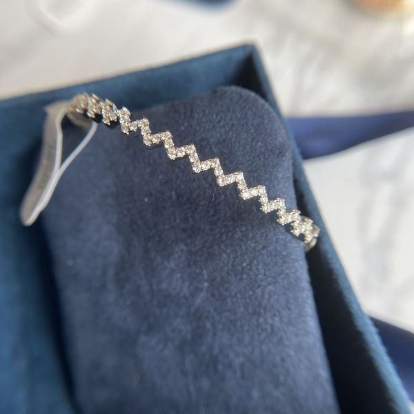 

a family wave z-shaped bracelet s925 sier, Golden;silver