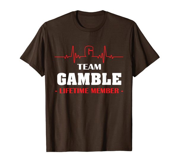 

team gamble lifetime member family youth kid shirt 5ts, White;black