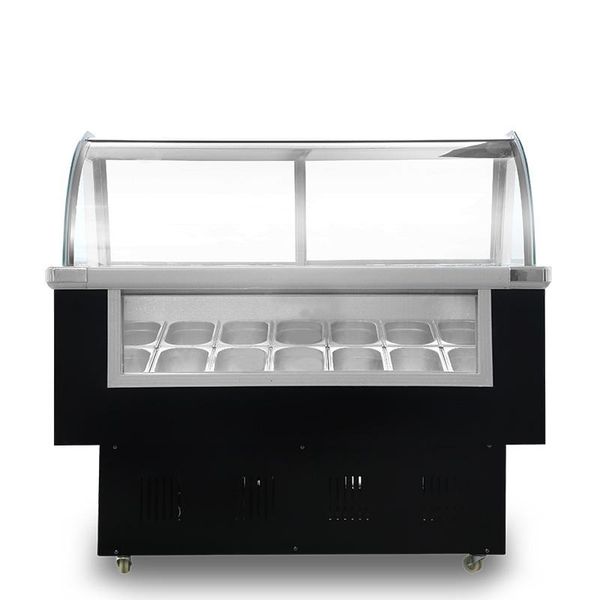 Congelatore con display rigido per macchina per la produzione di gelato/vetrina congelatore per ghiaccioli/gelato CFR via mare