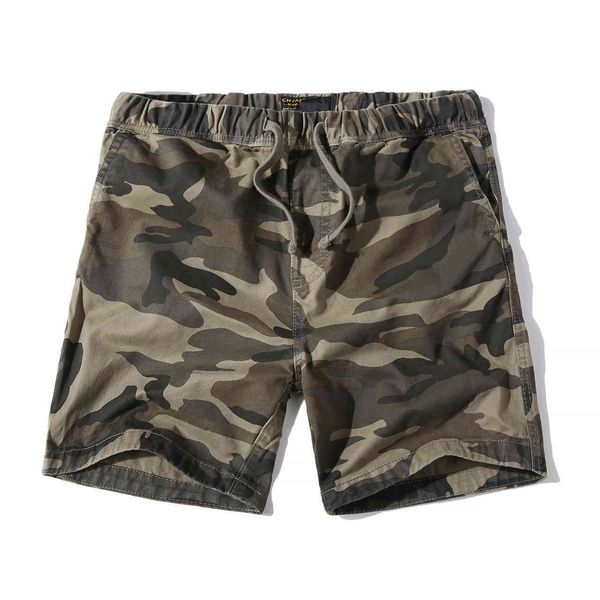 

men's shorts pantalon cargo homme summer camouflage boardshorts casual elastic cotton army men streetwear t7us, White;black