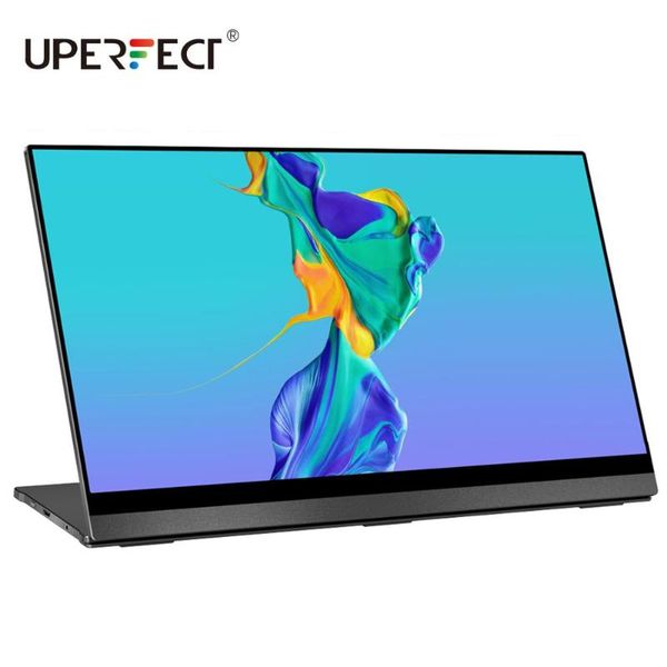 

monitors uperfect 4k portable monitor touchscreen gravity sensor automatic rotate 15.6'' slimmest 10-point touch uhd 3840x2160 dis