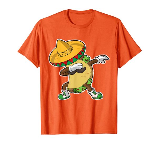

dabbing taco t-shirt cinco de mayo mexico latino food, White;black