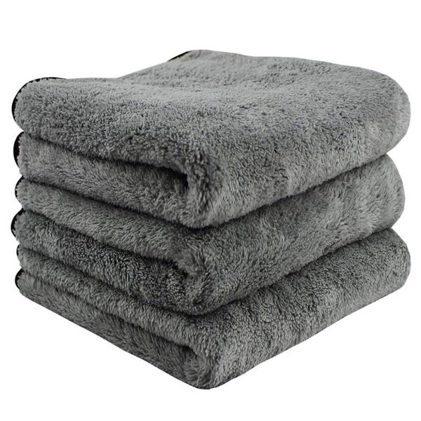 

car sponge towel microfiber thick polishing drying towels wash detailing absorbent coral fleece cleaning cloth
