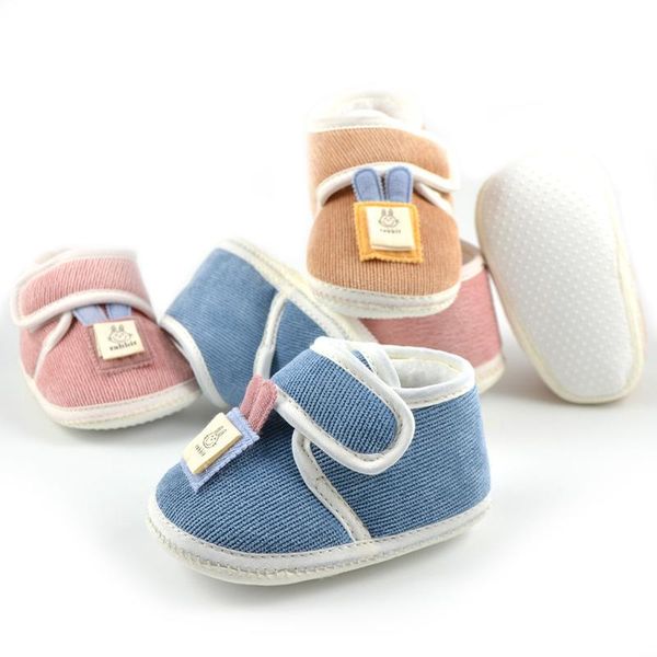 

first walkers baby shoes plus velvet toddler girls boys casual soft bottom non-slip children's cotton