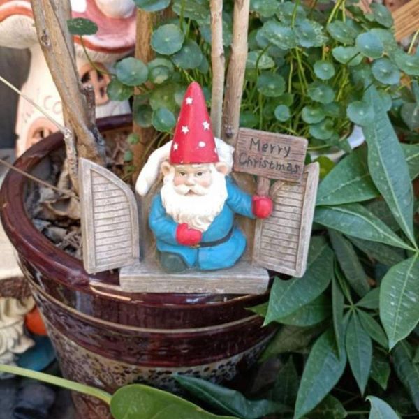

garden decorations tiny mini gnomes statue courtyard ornaments fairy resin micro landscape outdoor miniature figurine ornament