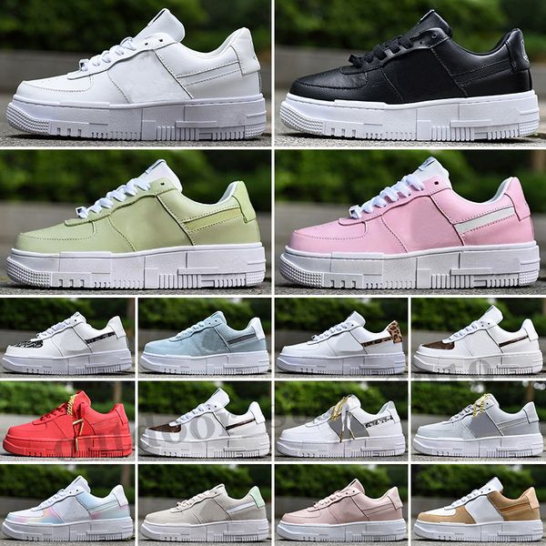 

low 1 pixel gold chain mens shoes toon squad velcro patches sketch pack zig zag platform sticker rose stitching men women trainer sports