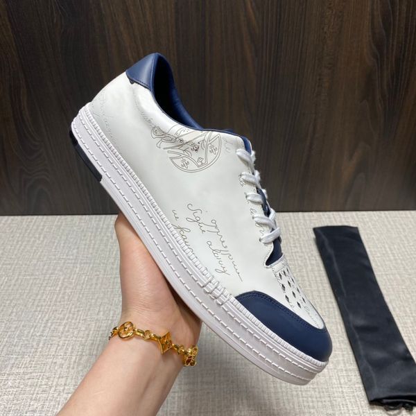 

designer fashion casual low-sports men's shoes, new color printing elements, comfortable and breathable, size 38-45, Black