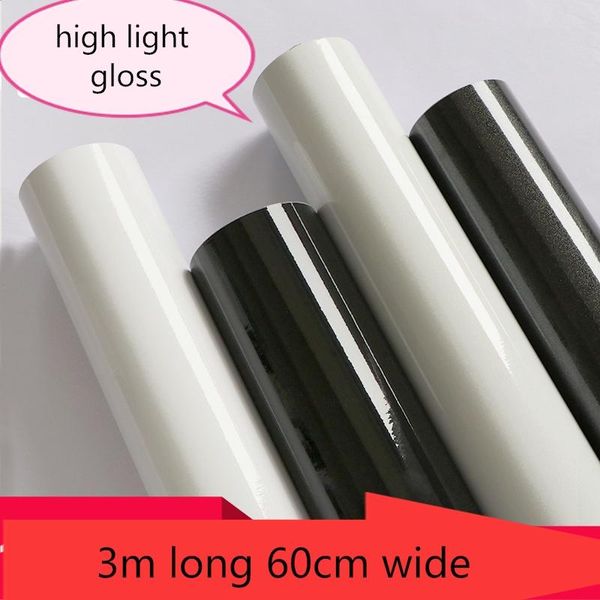 

white glossy paint stickers black waterproof furniture renovation wardrobe cabinets self-adhesive wallpaper bedroom living room