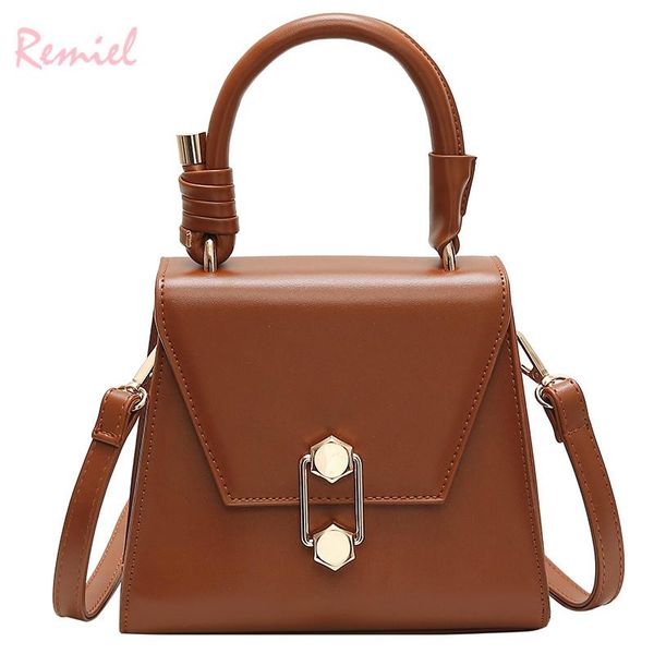 

luxury handbag vintage fashion female tote bag 2021 new quality pu leather women's designer handbag lock shoulder messenger bags