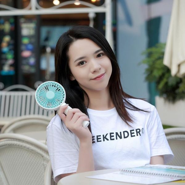 

2021 new lace portable fan usb mute charging handheld portable small fan usb