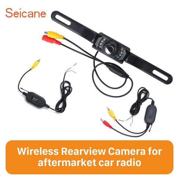 

car rear view cameras& parking sensors seicane waterproof 420 tvl pal/ntsc tv system 170 degree wireless night vision rearview camera
