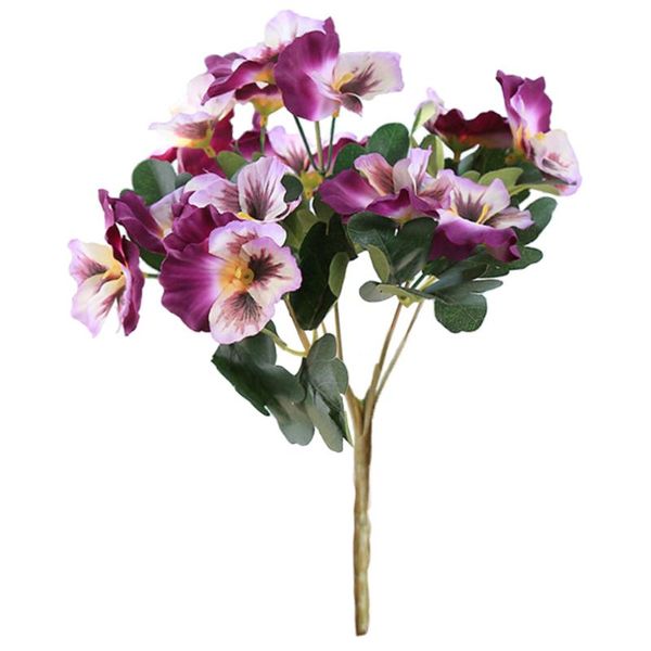 

decorative flowers & wreaths table bouquet decor artificial simulation plant home desk office el ornament wedding pansy fake party