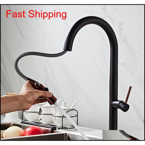 

newly arrived pull out kitchen faucet rose gold and white sink mixer tap 360 degree rotation kitchen mixer ta qylxyi dh_seller2010