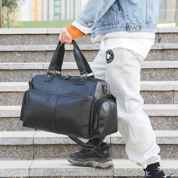 

duffel bags large travel bag hand men tote luggage for business trip shoulder male weekend gym duffle 2022