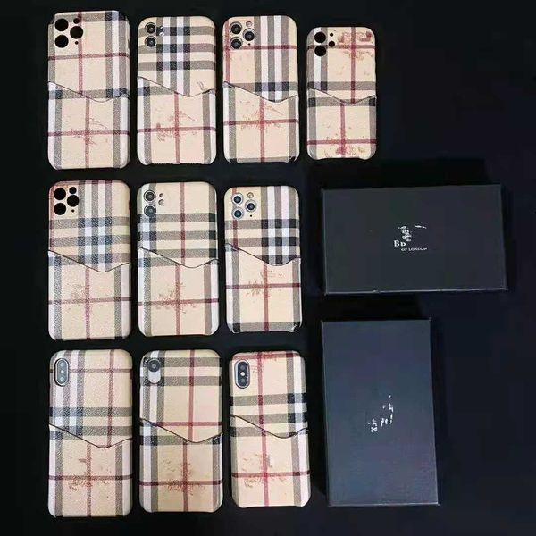 

brand poket designer cellphone cases for iphone 12 promax 12pro 11 xs max xr x 8 plus pu case