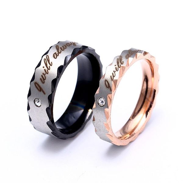 

women men crystal couples rings i will always be with you lovers' ring for him & she promise engagement rings, Slivery;golden