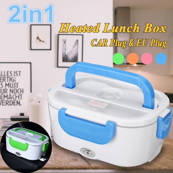 

portable bento boxes lunch box container electric heating warmer heater rice container home dinnerware sets