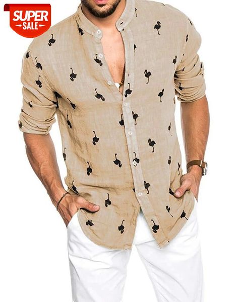 

new men's casual shirt slim holiday long sleeve stand collar shirt #ss3b, White;black