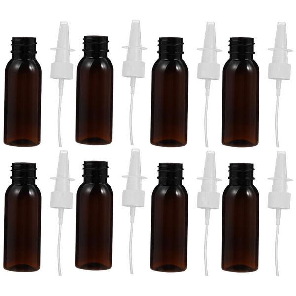 

storage bottles & jars 8pcs 30ml pet spray nasal empty refillable travel