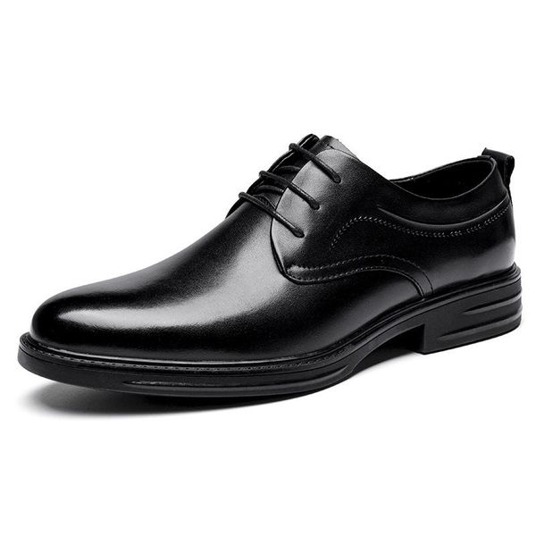 

dress shoes mens causal casual fashion sneakers sneaker man shoe leather 2021 men breathable men's for, Black